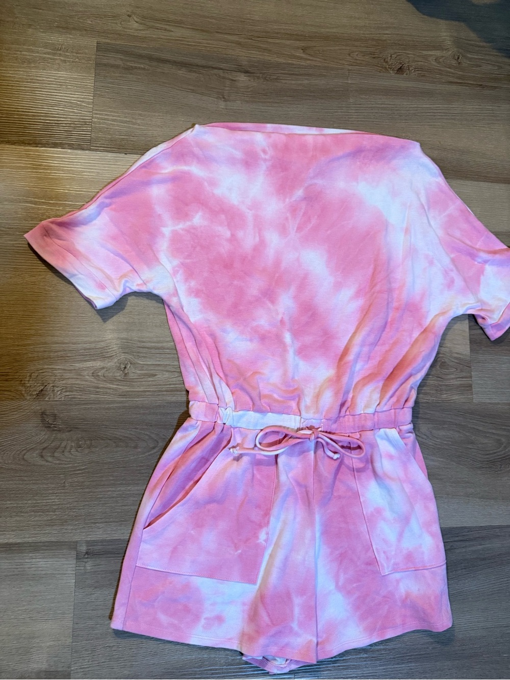 Pink Tie-Dye One-Piece Romper